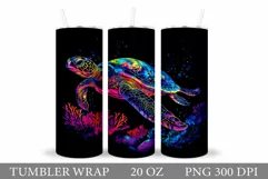 Turtle Tumbler Design. Turtle Tumbler Sublimation Product Image 1