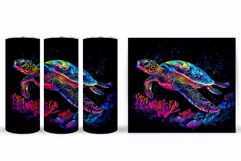 Turtle Tumbler Design. Turtle Tumbler Sublimation Product Image 2