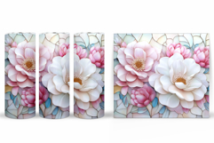Floral Tumbler Design. Flowers Tumbler Sublimation Product Image 2
