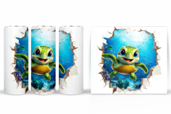 Turtle Tumbler Design. Turtle Tumbler Sublimation Product Image 2