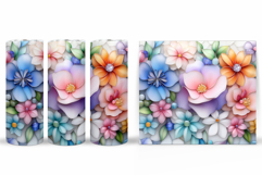 Floral Tumbler Design. Flowers Tumbler Sublimation Product Image 2