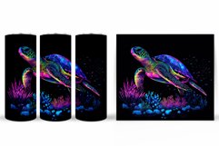 Turtle Tumbler Design. Sea Turtle Tumbler Sublimation Product Image 2