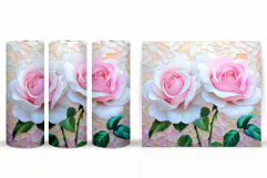 Roses Tumbler Design. Roses Sublimation Product Image 2