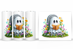 Cute Ghost Tumbler Sublimation. Cute Ghost Sublimation Product Image 2