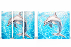 Dolphin Tumbler Design. Cute Dolphin Tumbler Sublimation Product Image 2