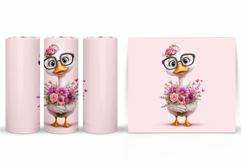 Cute Goose Tumbler Design. Cute Goose Sublimation Product Image 2