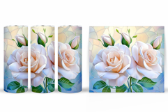 Roses Tumbler Sublimation. Flowers Tumbler Design Product Image 2