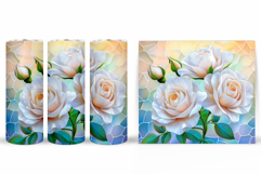 Roses Tumbler Sublimation. Flowers Tumbler Design Product Image 2