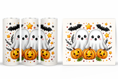 Cute Ghost Tumbler Sublimation. Cute Ghost Sublimation Product Image 2