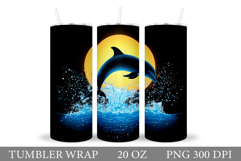 Dolphin Tumbler Design. Sea Tumbler Sublimation Product Image 1