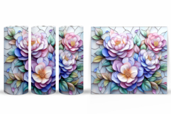 Flowers Tumbler Design. Sublimation Tumbler Flower Product Image 2