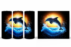 Dolphin Tumbler Design. Sea Tumbler Sublimation Product Image 2