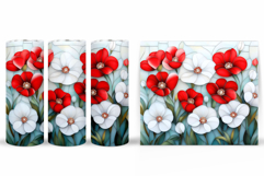 Flowers Tumbler Sublimation. Floral Tumbler Design Product Image 2
