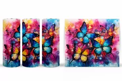 Butterflies Sublimation. Butterfly Tumbler Sublimation Product Image 2