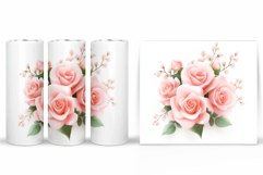 Roses Tumbler Design. Roses Sublimation Product Image 2