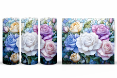 Roses Tumbler Sublimation. Flowers Tumbler Design Product Image 2