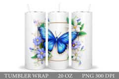 Butterfly Tumbler Design. Butterfly Tumbler Sublimation Product Image 1