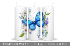 Butterfly Tumbler Design. Butterfly Tumbler Sublimation Product Image 1