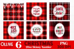 Christmas Funny Quotes Skinny 20oz Tumbler Wrap PNG Bundle Product Image 2