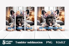 Dog tumbler wrap | Animal tumbler sublimation Product Image 1