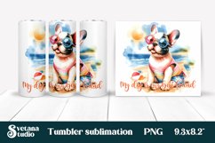 Dog tumbler wrap | Animal tumbler sublimation Product Image 1