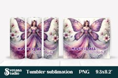 Fairy tumbler wrap | Magic tumbler | Flower tumbler Product Image 1