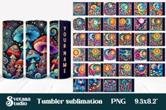 Magic mushroom tumbler bundle | Mystical moon tumbler Product Image 1