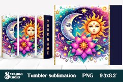 Magic mushroom tumbler wrap | Mystical moon tumbler Product Image 1
