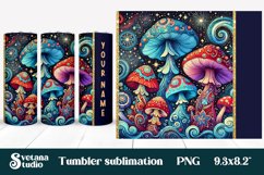 Magic mushroom tumbler wrap | Mystical moon tumbler Product Image 1
