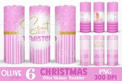 Christmas Skinny 20oz Tumbler Wrap PNG Bundle Product Image 1
