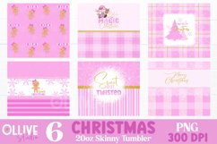 Christmas Skinny 20oz Tumbler Wrap PNG Bundle Product Image 2
