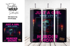 Retro Murder Show Tumbler Wrap PNG Product Image 1