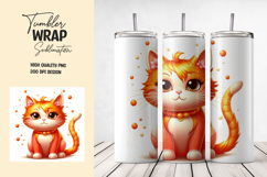 Cute Orange Puppy Tumbler Wrap Product Image 1