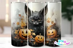 Halloween Bat 20 oz Skinny Tumbler Wrap Product Image 1