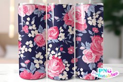Floral 20 oz Skinny Tumbler Wrap Product Image 1