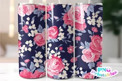 Floral 20 oz Skinny Tumbler Wrap Product Image 1