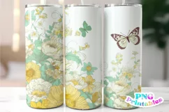 Floral 20 oz Skinny Tumbler Wrap Product Image 1