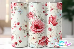 Floral 20 oz Skinny Tumbler Wrap Product Image 1