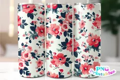 Floral 20 oz Skinny Tumbler Wrap Product Image 1