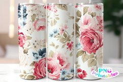 Floral 20 oz Skinny Tumbler Wrap Product Image 1