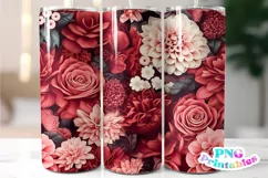 Floral 20 oz Skinny Tumbler Wrap Product Image 1