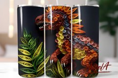 Baby Dinosaur Sippy cup sublimation wrap / dinosaur baby Product Image 1