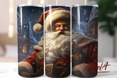 Santa tumbler christmas / Retro Christmas PNG / Santa Claus Product Image 1