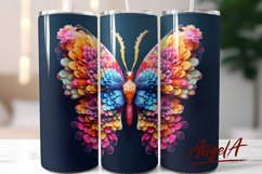 3d butterfly tumbler wrap / 3d tumbler sublimation 20 OZ Product Image 1