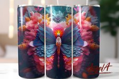3d butterfly tumbler wrap / fairy fantasy tumbler wrap 20 OZ Product Image 1