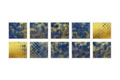 Art Blue &amp; Gold Leather Tumbler Designs Product Image 2