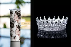 Tumbler wrap 20 oz Elizabeth Queen of Great Britain Product Image 3