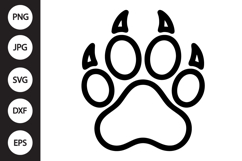 Wolf Paw Print SVG Product Image 1