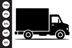 Box Truck Silhouette SVG Product Image 1