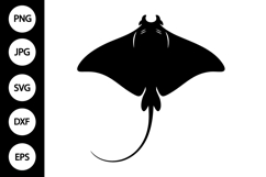 Stingray Silhouette SVG Product Image 1